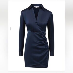 Veronica Beard Arceli Stretch-Silk Charmeuse Dress